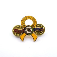 [713] Operation Iraqi Freedom Military Lapel Pin Gold Ribbon Badge US
