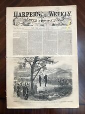 Vintage Harper's Weekly 4 Jul 1863. Hanging Spies, Vicksburg, Cavalry, H. Tubman picture