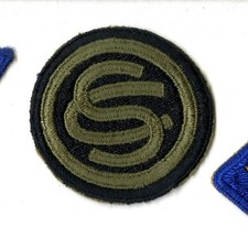 Officer Candidate School White Back Patch WWII Original