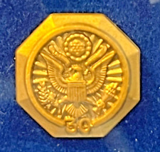 United States U.S. Army Civil Service 30 Year Lapel Hat Vest Pin picture