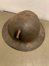 RARE ANTIQUE Original U.S. WWI Lost Battalion 77th Liberty Division Helmet picture