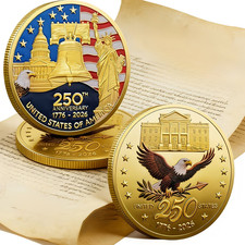 2-Sided 2026 250 Anniversary Independence Commemorative Coin Patriotic Collector