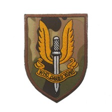 Special Air Service SAS Wings Who Dares Wins Hook&Loop Patch CP Forest Badge 