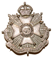 BRITISH MILITARY CAP BADGES,  4th (Cumberland & Westmorland) Bat,  Border Regt