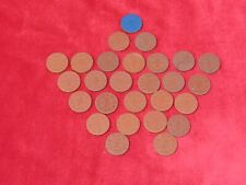 Vintage WWII OPA Lot Of 27 Ration Tokens. 24 Red, 1 Blue and 2 Red Uncommon. picture