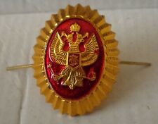 RUSSIAN  red double eagle St George   PIN BADGE HAT  COCKADE    picture