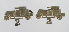 British 2nd Battalion Light Armoured Car Battery Sleeve Badge Pair Locally Made picture