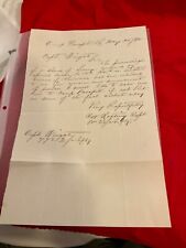 CIVIL WAR CAMP PARAPET SOUTHERN LOUISIANA LETTER 8th US COLORED TROOPS 1707 picture