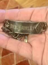 RARE WW2 USMC GUADACANAL DIVISION NAMED STERLING CHINA BRACELET AND RING,LOOK picture