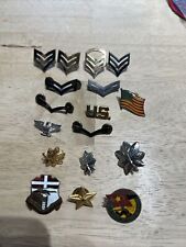 Assorted Vintage Military Pins 17 Pieces picture