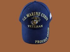 U.S Military Marine Corps Veteran Embroidered USMC Licensed Baseball Hat Cap  picture