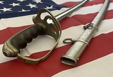 US 1902 OFFICER'S CAVALRY DRESS ETCHED ENGRAVED SWORD w/SCABBARD  picture