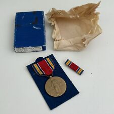 Vintage Campaign And Service Victory World War 2 Medal w/ Box 71-M-945 picture