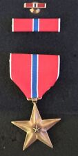 US Army Bronze Star Medal Set with Ribbon VGC picture