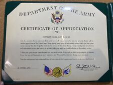 Vietnam War Certificate of Appreciation + Documents  picture