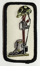 Combat Cross Helmet Rifle Boots Remember the Fallen Embroidered 3