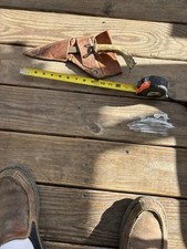 Old Frontier Knife Civil War ? With Home Made Scabbard Antler Handle Some Rust