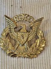 WWII US Army Unusual Version Military Academy Officer Cap Badge L@@K