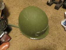Army Steel Helmet (M-1?) With Liner -- Front Seam picture