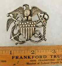 US WW2  STERLING BLACKTON   OFFICER  NURSE  HAT BADGE  SEE STORE WW1 RARE BADGES picture