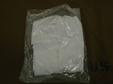 US Military Nurse Medic White Tunic Top Size Large Zip Up New Angelica 142-A
