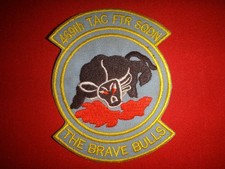 US 469th Tactical Fighter Squadron THE BRAVE BULLS Vietnam War Patch