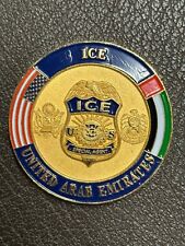 REAL AND RARE ICE HOMELAND UNITED ARAB EMIRATES COUNTRY OFFICE CHALLENGE COIN  picture