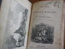 Rare Early 1844 Antique Book, LIFE OF FRANCIS MARION, South Carolina, Swamp Fox picture