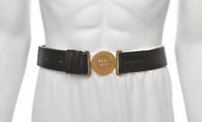 US Officers Black Leather Belt picture