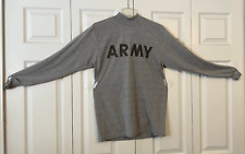 ARMY - T-Shirt - IPFU - Physical Fitness Uniform - Long Sleeve-  Gray - Small picture