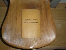 WW1 Royal Flying Corps RFC Air Board Technical Notes Rigging many illustrations picture