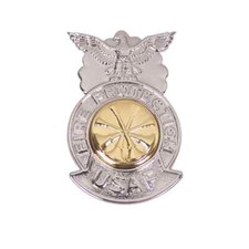 Air Force Badge Fire Protection Deputy Fire Chief - miniature Four Bugles