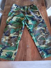 US Military GoreTex Extended Cold Weather Trousers XL Reg Woodland Camo Pants picture