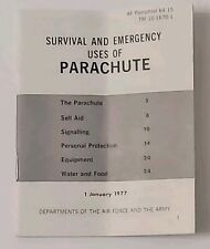 Survival And Emergency Uses of the Parachute Manual Mini Book 1977 picture
