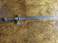 Early Dagger Horn Handle with Double Fullers Brass Hilt No Scabbard picture