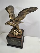 Militaria Gold Eagle Brass Presentation Trophy Award US Army Airborne Colonel picture