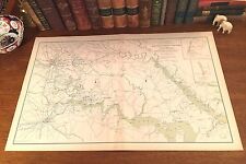 Large Folio Original Antique Civil War Map Petersburg VIRGINIA Richmond Battles picture