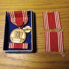 WWII May 1945 US Army GOOD CONDUCT MEDAL UNUSED BOX SET Robbins Not Personalized picture