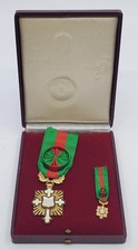 FRANCE Honour Medal for Courage Devotion Merite with miniature in Original Box