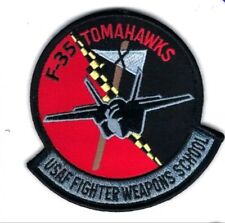 USAF F-35 TOMAHAWKS FIGHTER WEAPONS SCHOOL PATCH picture