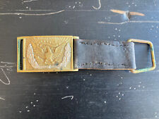 Vintage Reproduction Civil War Eagle Sword Belt Buckle with Matching Keeper. picture