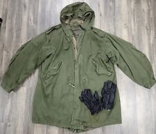 Vintage 50s US Military Medium M-1951 M51 Field Jacket Wool Liner w/glovesHEAVY  picture
