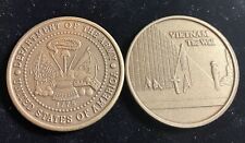 (2) VIETNAM WALL & ARMY Bronze Challenge Coins, VFW-Veterans of Foreign Wars picture