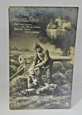 World War One Germany Soldiers Post Card 3312-2 Tending Wounded Near Artillery picture