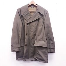 Vintage Mackinaw Coat Jacket Size 34 Olive 1945 ww2 Edward goldman military picture