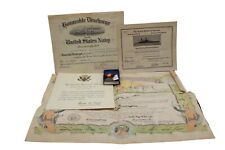 WWII U.S. Navy Epherma Discharge Papers Medal picture