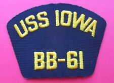 USS BB-61 IOWA PATCH BADGE CAP picture