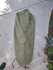 1944 WWII US Army Mummy Cotton Bag w/ Wool Liner picture