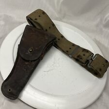 WW1 U.S. Pistol Belt - Holster - Eagle Snap Belt picture