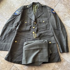 WWII US Airborne Troop Carrier Jacket Coat Uniform With Pants Green31L